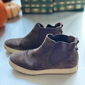 Vince Norman High Top Sneaker Grey Suede Size 9